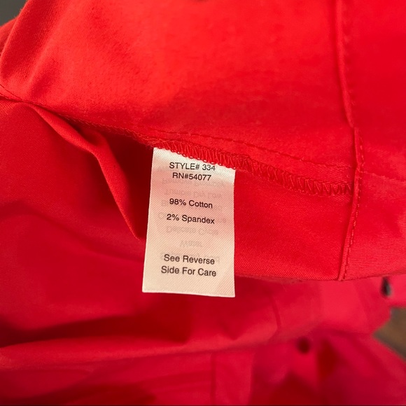CAbi Red Convertible Button Down Trench Coat - Picture 6 of 7